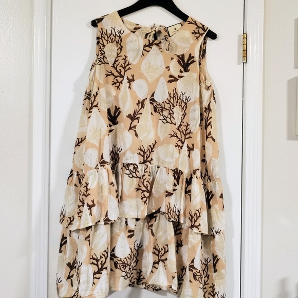 Tuckernuck Sandy Shell Cover Up Dress Women's Small Beach Party Resort Vacation - Picture 3 of 12